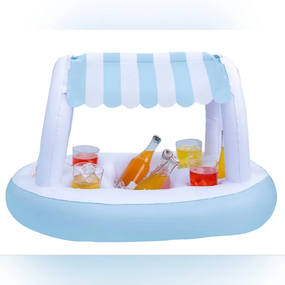 Pool Candy Floating Bar Canopy Buffet Cooler Beverage Chiller BNIB